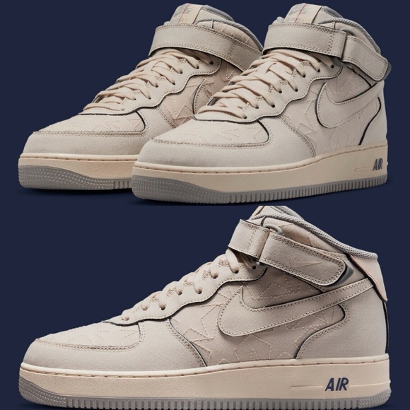 Nike Air Men\'s Beige High-Top Sneakers